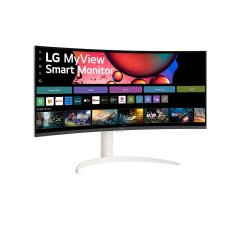 מסך מחשב קעור LG MyView 34" WQHD VA — לבן