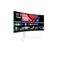 מסך מחשב קעור LG MyView 34" WQHD VA — לבן