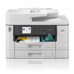 Беспроводное струйное МФУ Brother MFC-J5740DW 4-в-1 с автоматической двусторонней печатью, двухсторонним сканированием, ADF и факсом — белый