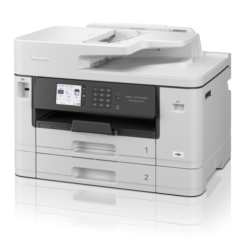 Беспроводное струйное МФУ Brother MFC-J5740DW 4-в-1 с автоматической двусторонней печатью, двухсторонним сканированием, ADF и факсом — белый