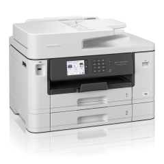 Беспроводное струйное МФУ Brother MFC-J5740DW 4-в-1 с автоматической двусторонней печатью, двухсторонним сканированием, ADF и факсом — белый