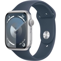 שעון חכם Apple Watch Series-9 GPS 45mm עם רצועה Storm Blue Sport Band בגודל M/L