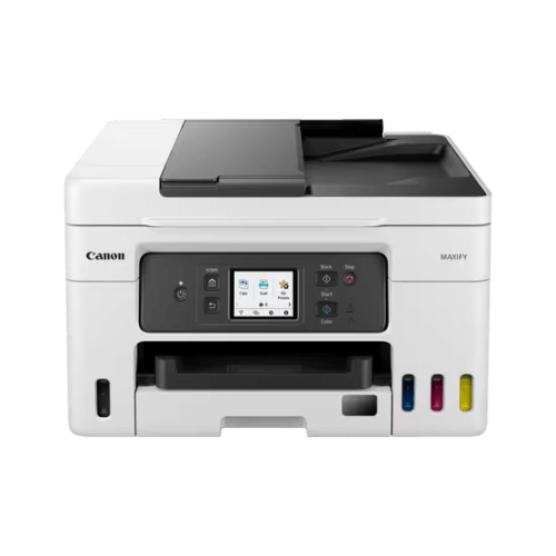 Многофункциональный струйный принтер Canon MAXIFY GX4040 с Wi-Fi, факсом, ADF и системой непрерывной подачи чернил MegaTank — бело-чёрный