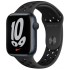 Apple Watch 7 MKNC3HB/A in Medium Night color, 45mm Nike edition.