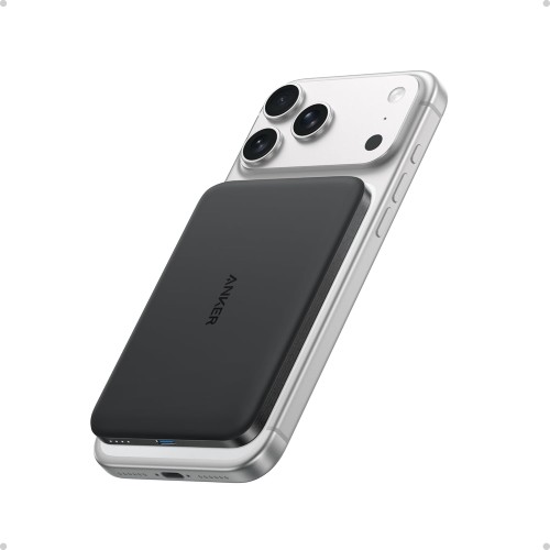 סוללת גיבוי Anker Nano Power Bank 5000mAh (MagGo Slim) — שחור