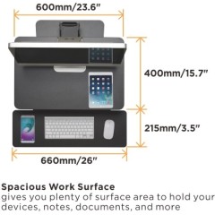 Sit-stand desktop converter