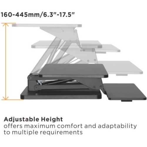 Sit-stand desktop converter