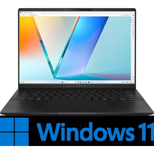 מחשב נייד אסוס Asus Vivobook S14 OLED 14" AI 7 350 24GB 1TB — שחור Neutral Black (Win 11 Home)