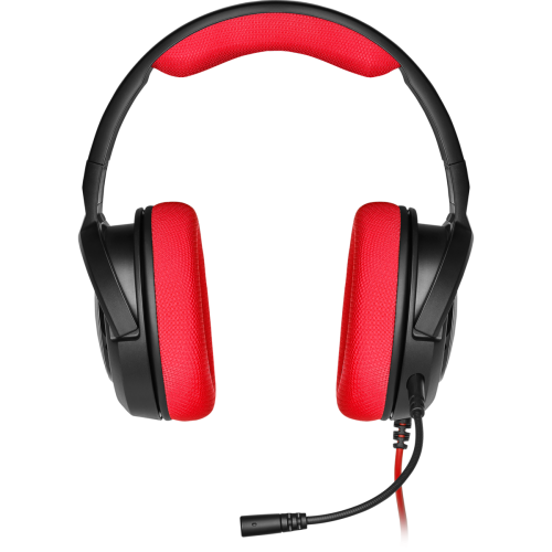 אוזניות גיימינג אדומות Corsair HS35 Stereo Gaming Headset – Red