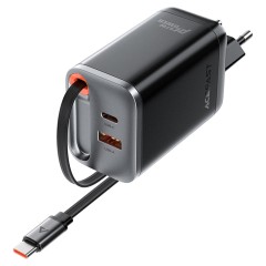 מטען קיר מהיר A111 PD67W (USB-A + USB-C + כבל USB-C)