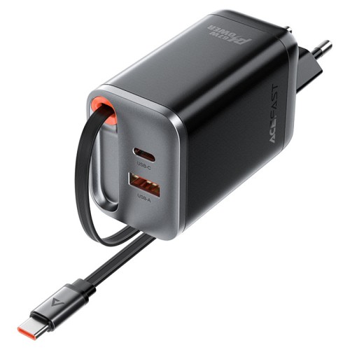 Быстрое сетевое зарядное устройство A111 PD67W (USB-A + USB-C + USB-C кабель)