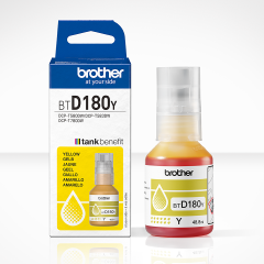 Brother BTD180Y Original Yellow Ink for DCP-T580DW / DCP-T583DW / DCP-T780DW