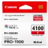 מחסנית דיו אדומה מקורית Canon PFI-4100R למדפסת Canon imagePROGRAF PRO-1100
