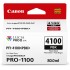 מחסנית דיו שחור פוטו מקורית Canon PFI-4100PBK למדפסת Canon imagePROGRAF PRO-1100