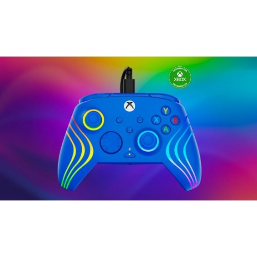 Afterglow RGB WAVE Xbox Gaming Controller — Blue