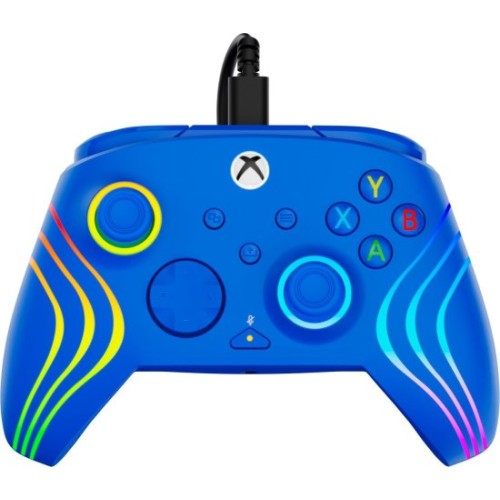 Afterglow RGB WAVE Xbox Gaming Controller — Blue