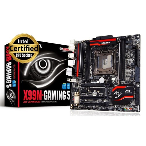 Материнская плата 2011-3 X99 Gigabyte X99M-Gaming5