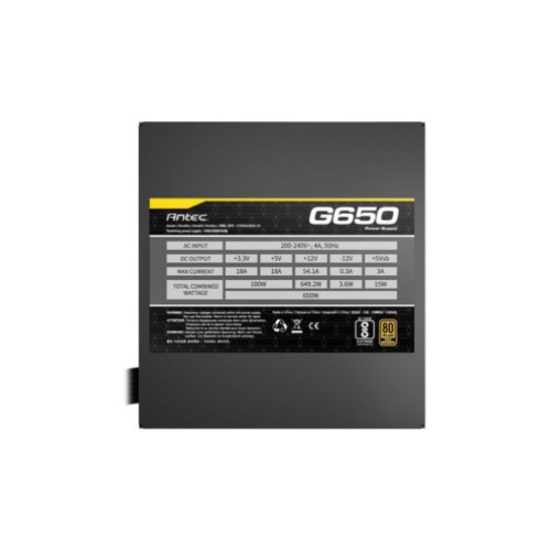 Блок питания ANTEC ATOM G650 650W 80+ GOLD SEMI-MODULAR