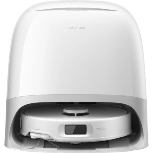 שואב אבק רובוטי Roborock Qrevo Curv 5A1 עם פונקציית ריקון ושטיפה 18500Pa — לבן