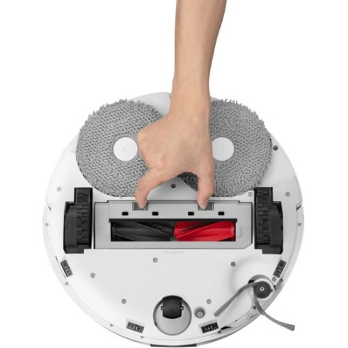 שואב אבק רובוטי Roborock Qrevo Curv 5A1 עם פונקציית ריקון ושטיפה 18500Pa — לבן