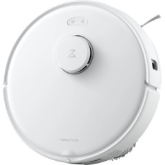 שואב אבק רובוטי Roborock Qrevo Curv 5A1 עם פונקציית ריקון ושטיפה 18500Pa — לבן