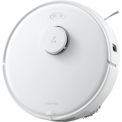 שואב אבק רובוטי Roborock Qrevo Curv 5A1 עם פונקציית ריקון ושטיפה 18500Pa — לבן