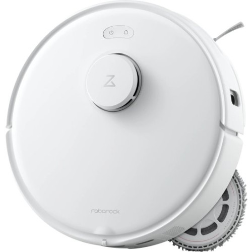 שואב אבק רובוטי Roborock Qrevo Curv 5A1 עם פונקציית ריקון ושטיפה 18500Pa — לבן