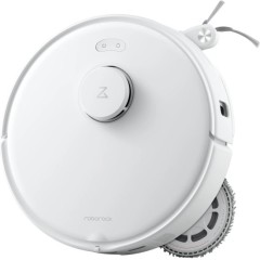 שואב אבק רובוטי Roborock Qrevo Curv 5A1 עם פונקציית ריקון ושטיפה 18500Pa — לבן