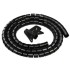 Cable bundle with a diameter of 25mm and a length of 20 meters in black.