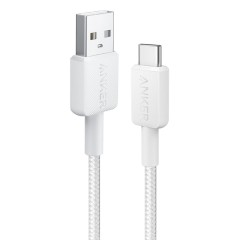 Anker 322 USB-A to USB-C Charging & Data Cable 0.9m — White