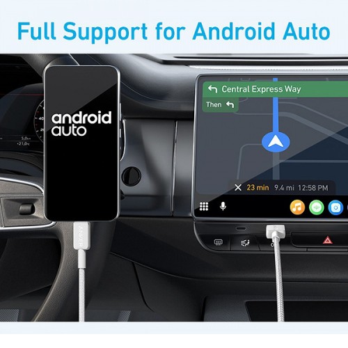 Anker 322 USB-A to USB-C Charging & Data Cable 0.9m — White