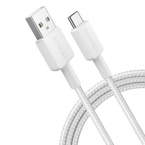 Anker 322 USB-A to USB-C Charging & Data Cable 0.9m — White