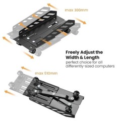 עמדת מחשב מתכווננת למארז