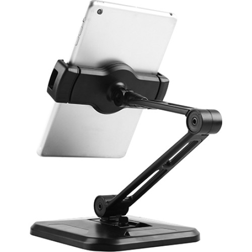 מתקן 2-ב-1 לטאבלט (רצפתי/קיר) — שחור