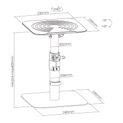 Desktop speaker stands