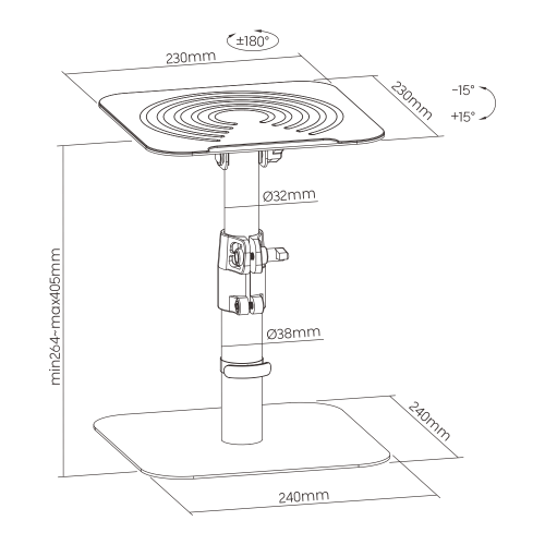 Desktop speaker stands