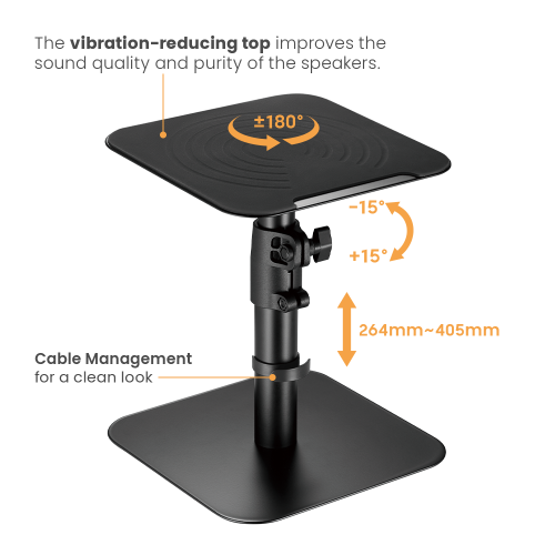 Desktop speaker stands