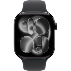שעון Apple Watch 46mm Series 11 GPS + Cellular בצבע Jet Black Aluminium עם רצועת Black Sport Band M/L (2025)
