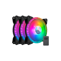 Комплект вентиляторов COOLERMASTER MASTERFAN MF120 PRISMATIC (3 шт.)