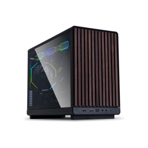 Computer Case LIAN-LI A3 WOOD AND GLASS EDITION BLACK