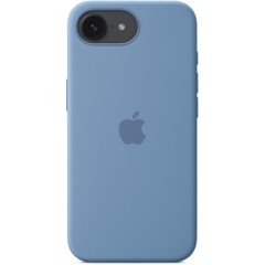 כיסוי סיליקון מקורי ל-Apple iPhone 16e — כחול חורפי (Winter Blue)