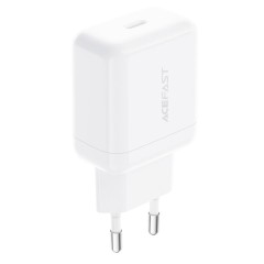 ACEFAST A130 PD20W USB-C Wall Charger with EU Plug — White