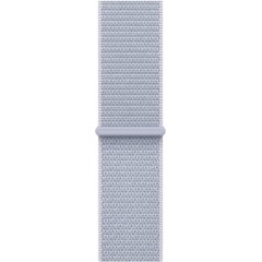שעון Apple Watch Series 10 GPS + Cellular  בגודל 42 מ"מ בצבע Silver Aluminium עם רצועת Blue Cloud Sport Loop — מידה אחת (2024)