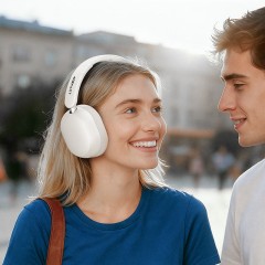 Wireless Headphones ACEFAST H12 with Active Noise Cancellation — White