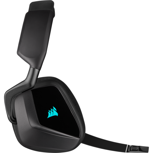 אוזניות גיימינג שחורות Corsair VOID RGB ELITE 7.1 Premium Headset – Carbon