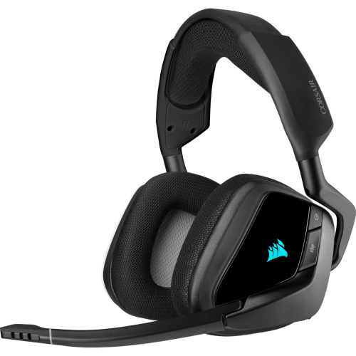 אוזניות גיימינג שחורות Corsair VOID RGB ELITE 7.1 Premium Headset – Carbon