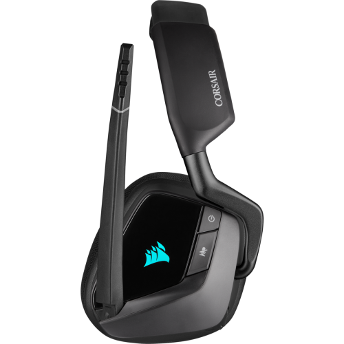 אוזניות גיימינג שחורות Corsair VOID RGB ELITE 7.1 Premium Headset – Carbon