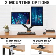Dual Arm for Two Computer Monitors VM-132