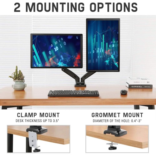 Dual Arm for Two Computer Monitors VM-132