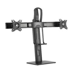 Desktop mount for 17″–27″ dual monitors